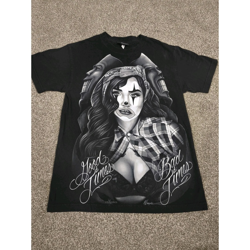 DGA Dirty Ghetto Apparel Men's Black Graphic‎ T Shirt Size Medium